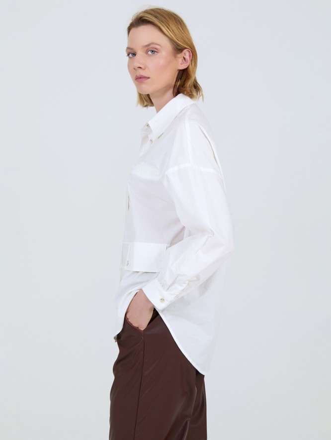 Camisa ancha popelín