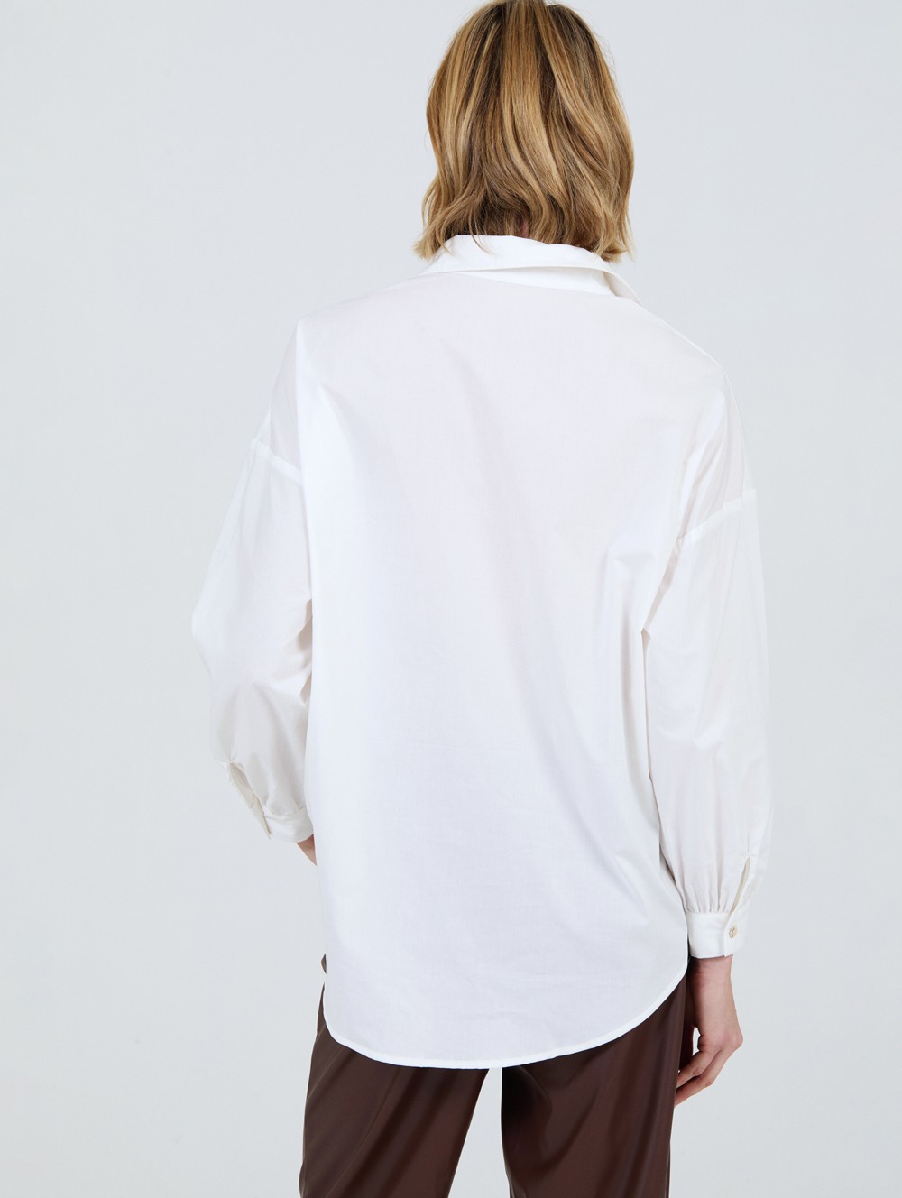 Chemise large en popeline 2