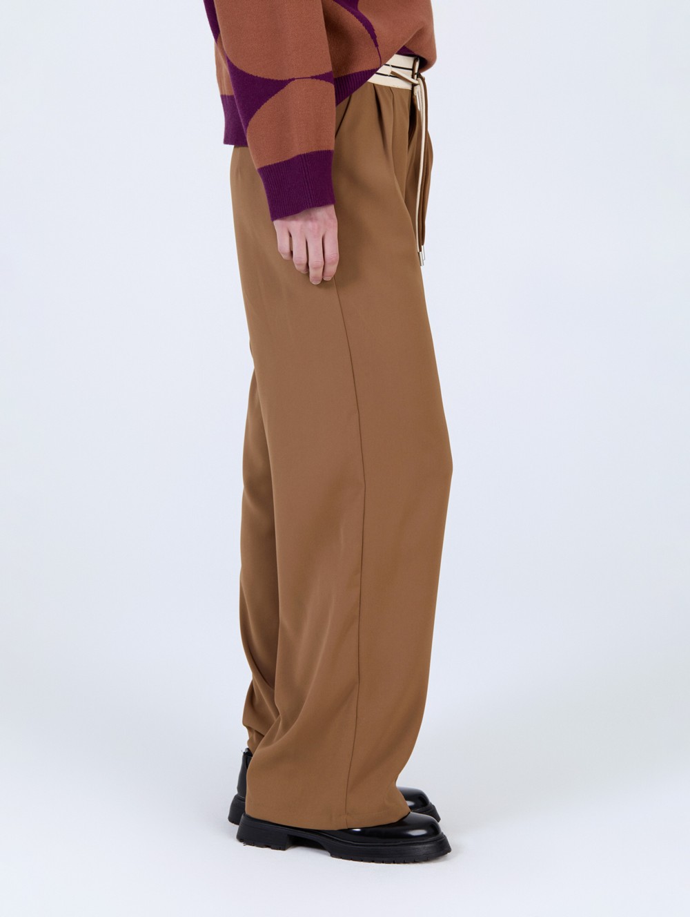 Pantalon à taille contrastée 6