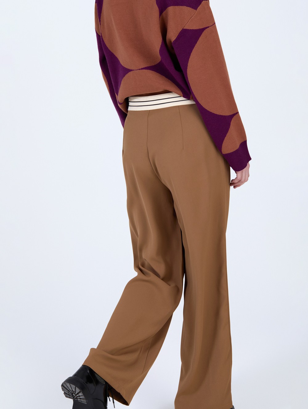 Pantalon à taille contrastée 5