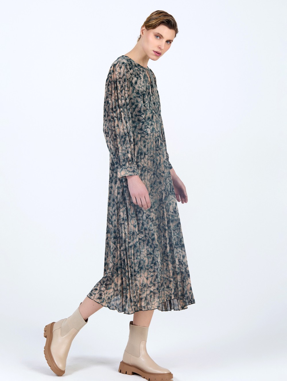 Vestido gasa estampado 1