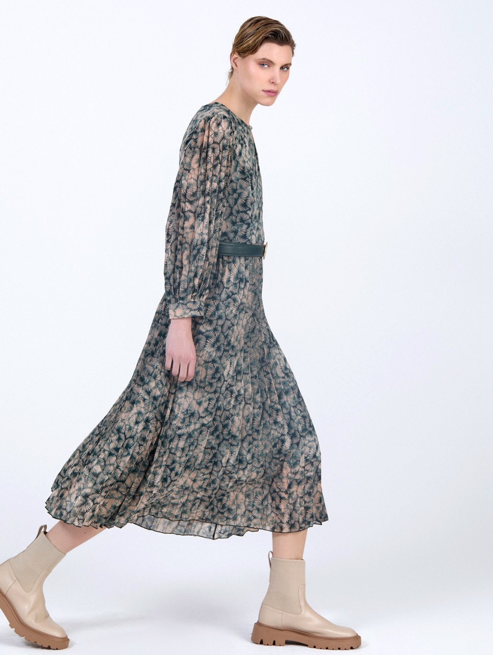 Vestido gasa estampado 4