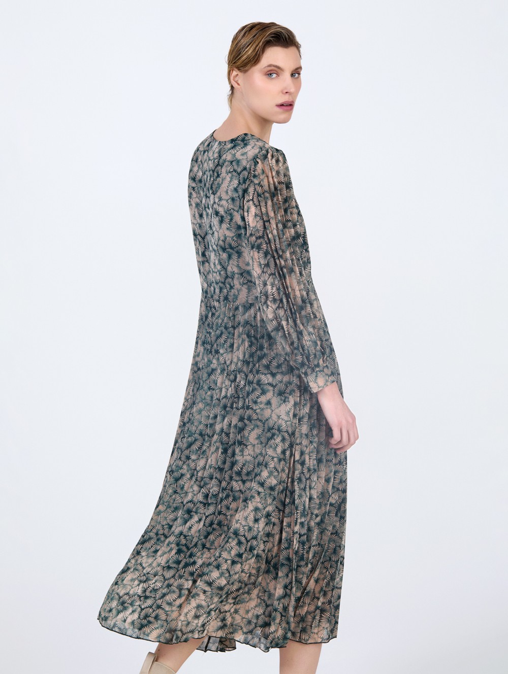 Vestido gasa estampado 7