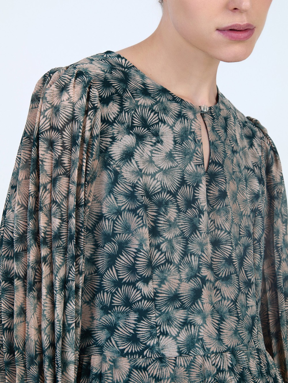 Vestido gasa estampado 5