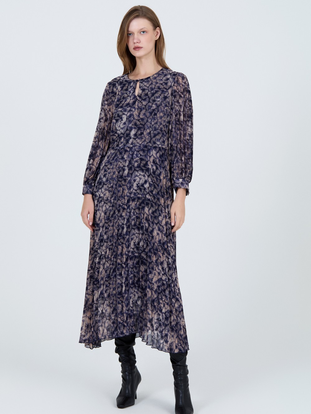 Vestido gasa estampado 4