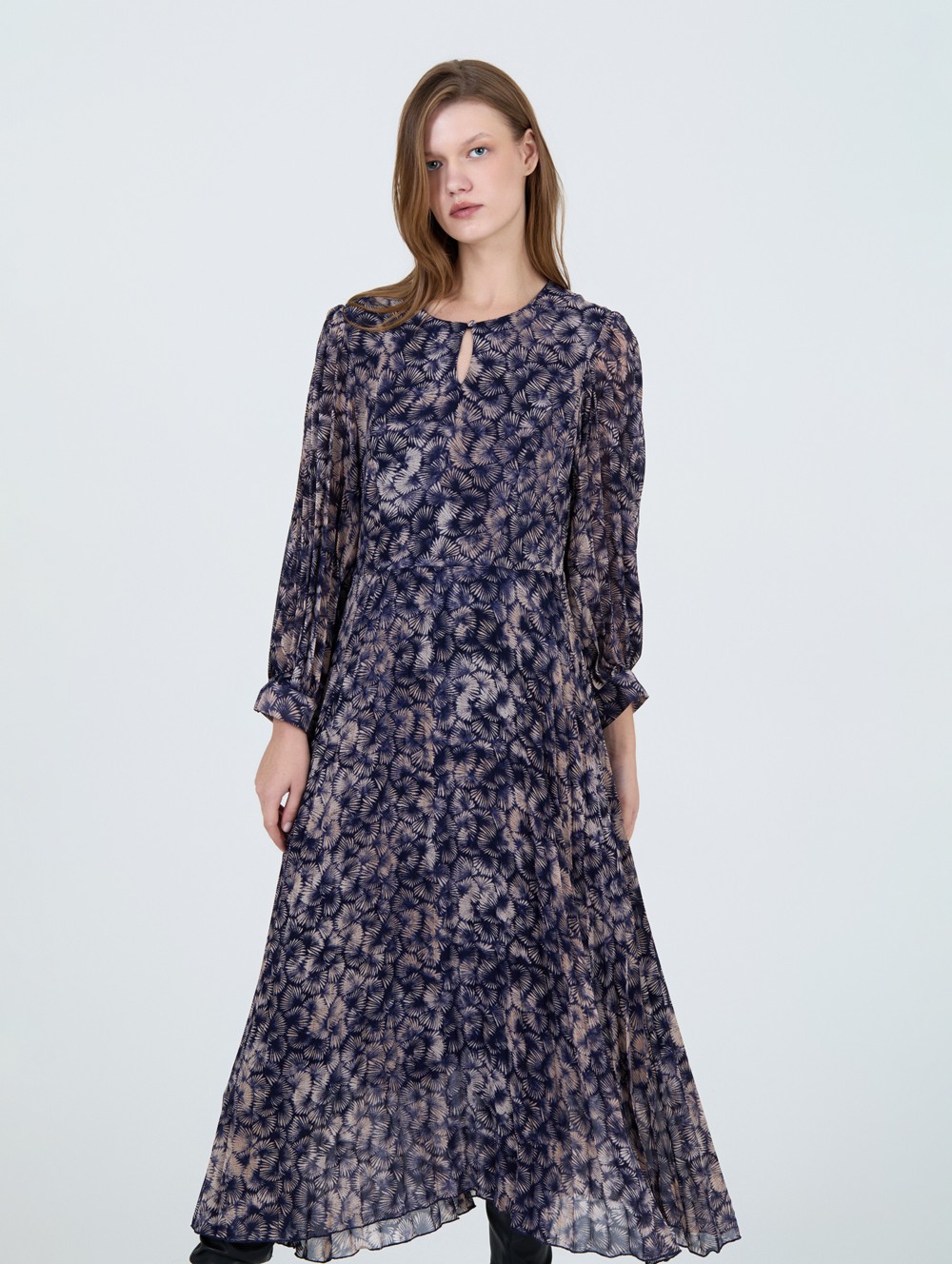 Vestido gasa estampado 2