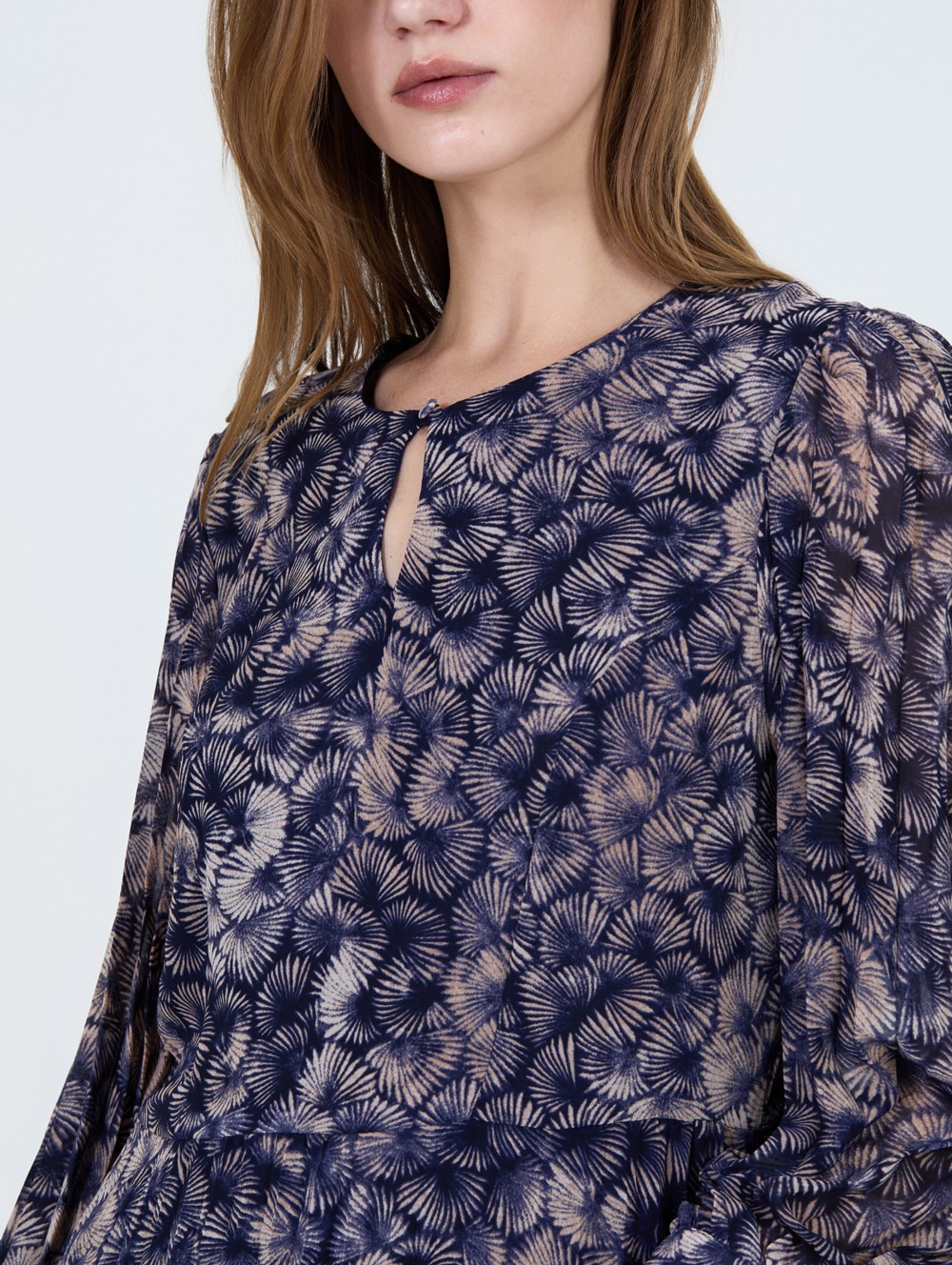 Vestido gasa estampado 3