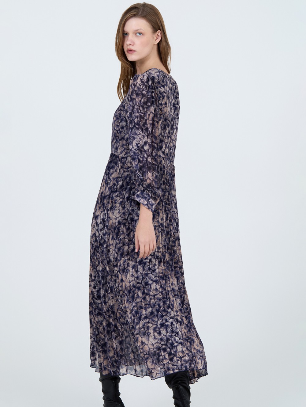 Vestido gasa estampado 1