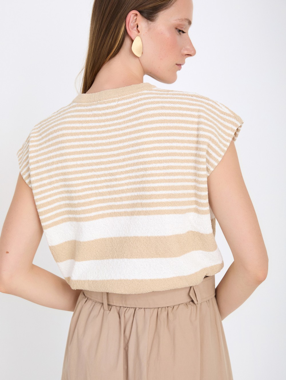 Bouclé Striped Top 4