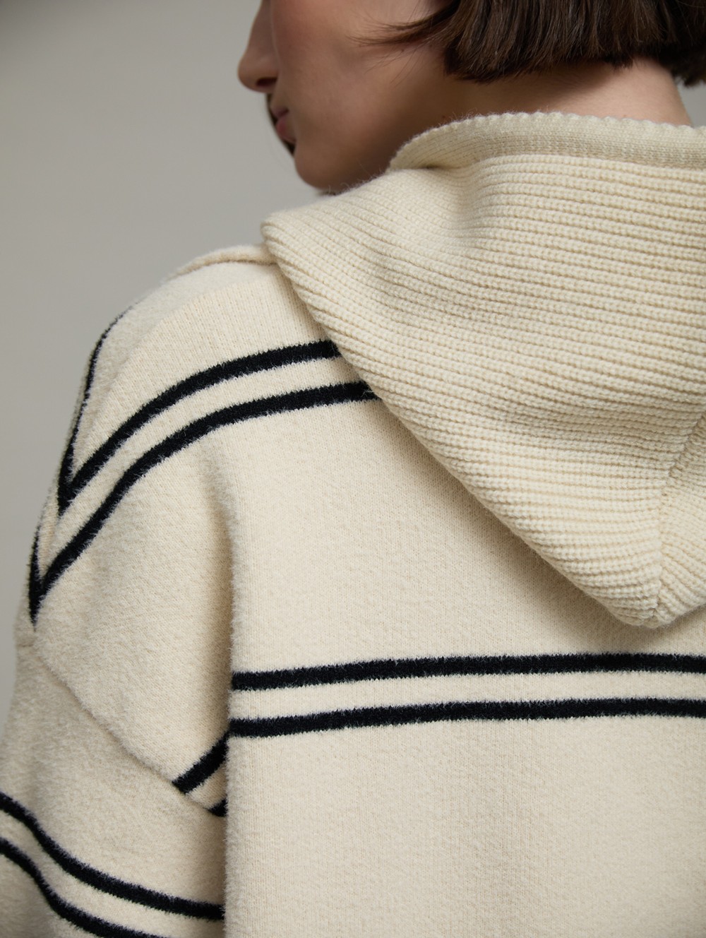 Convertible knit coat