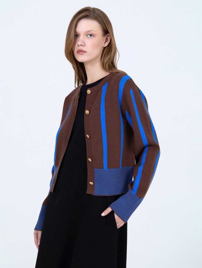 Chaqueta punto rayas