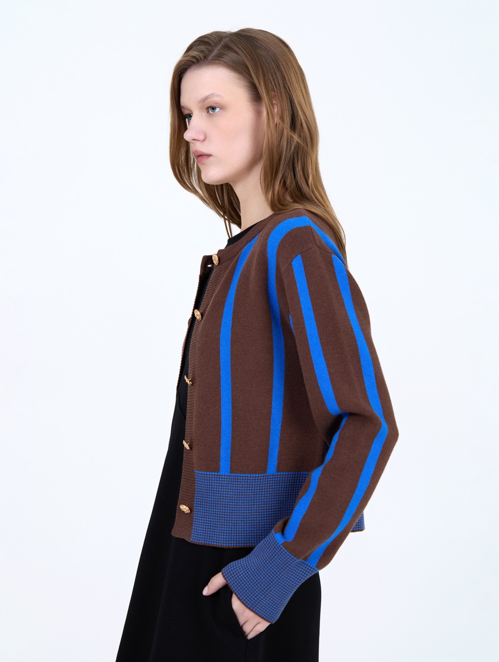 Chaqueta punto rayas 4