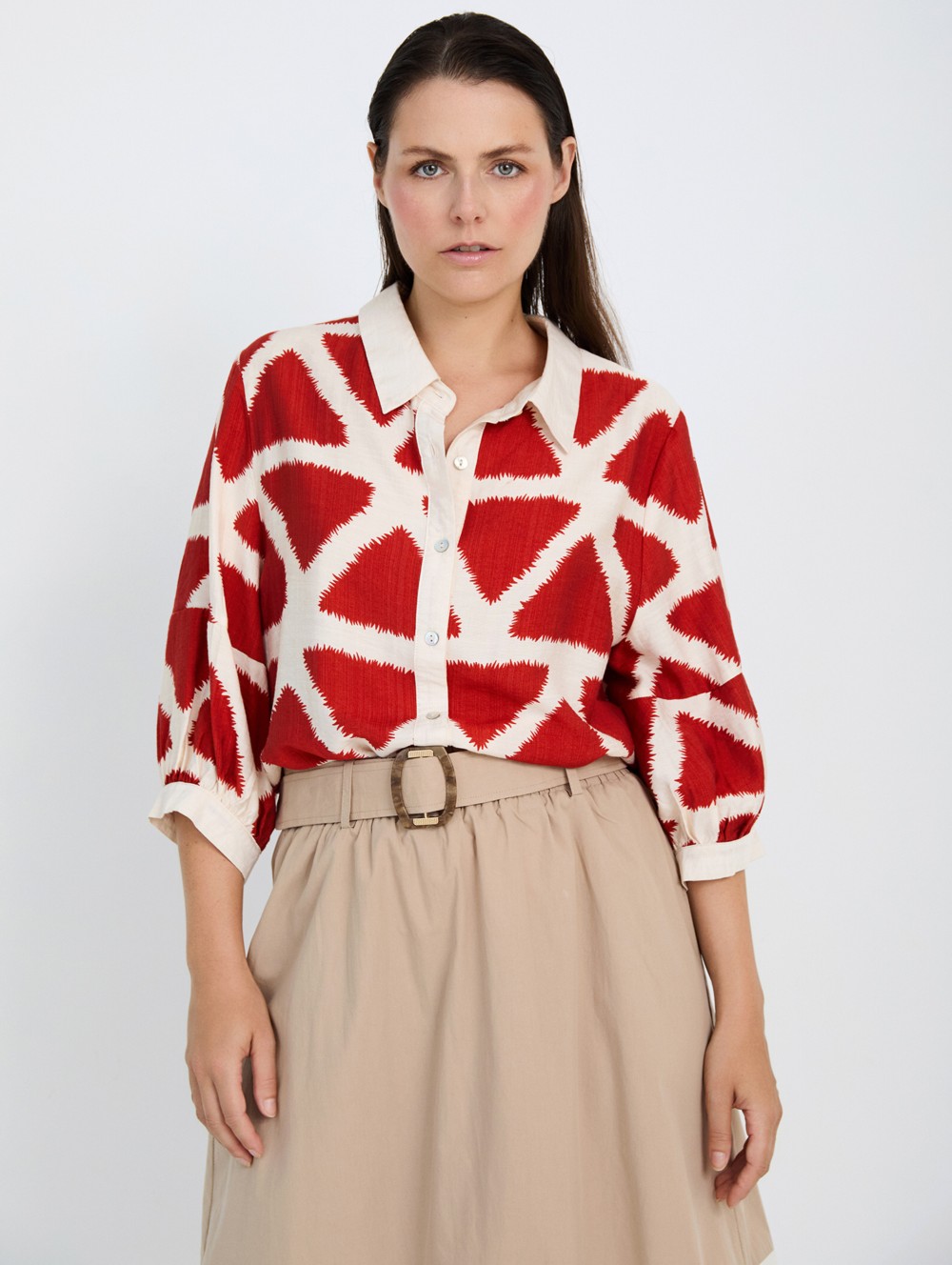 Camisa estampado geométrico