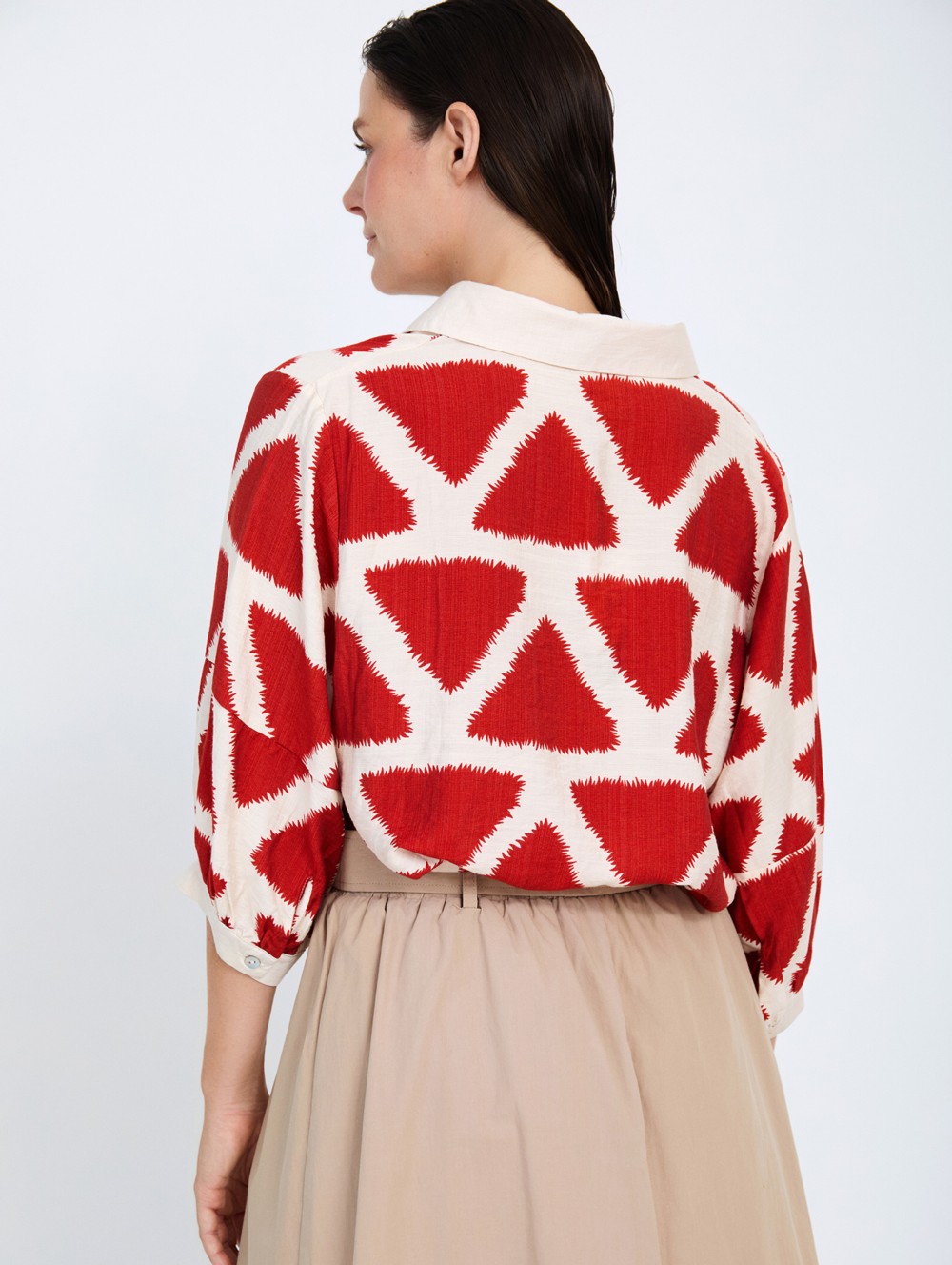 Camisa estampado geométrico