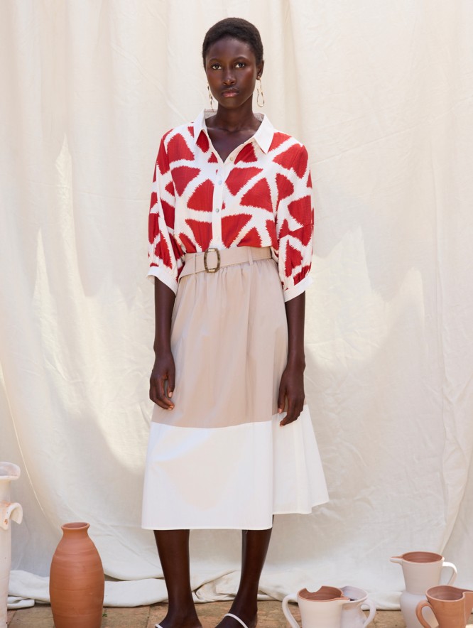 Geometric Print Shirt