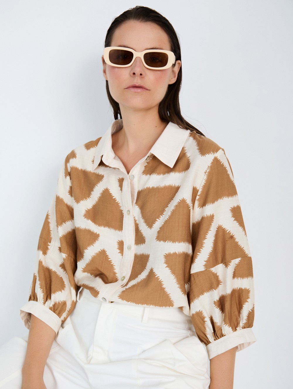 Camisa estampado geométrico