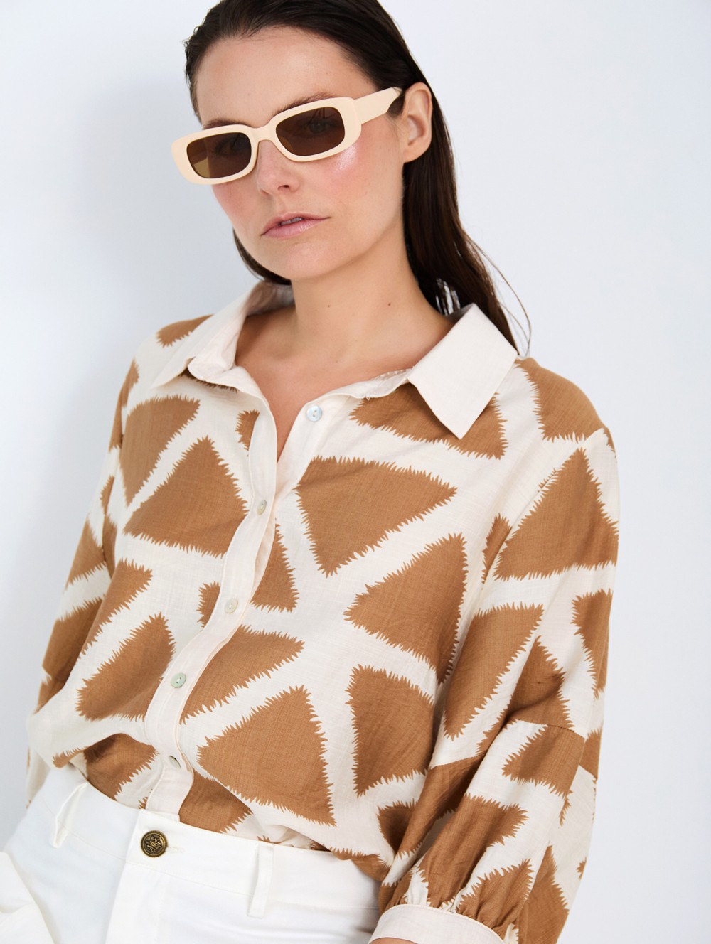 Camisa estampado geométrico