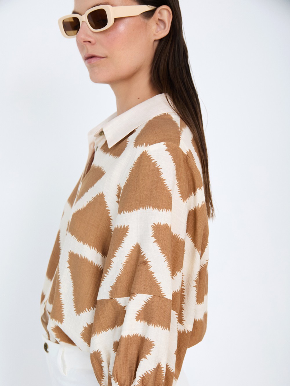 Camisa estampado geométrico