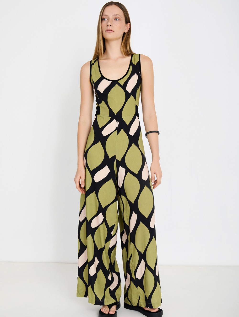 Printed Strappy Jumpsuit