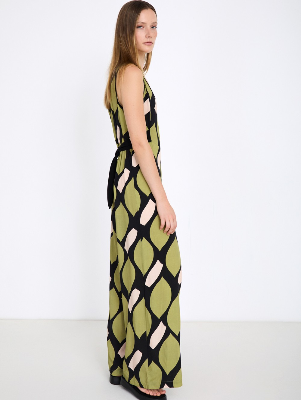 Printed Strappy Jumpsuit