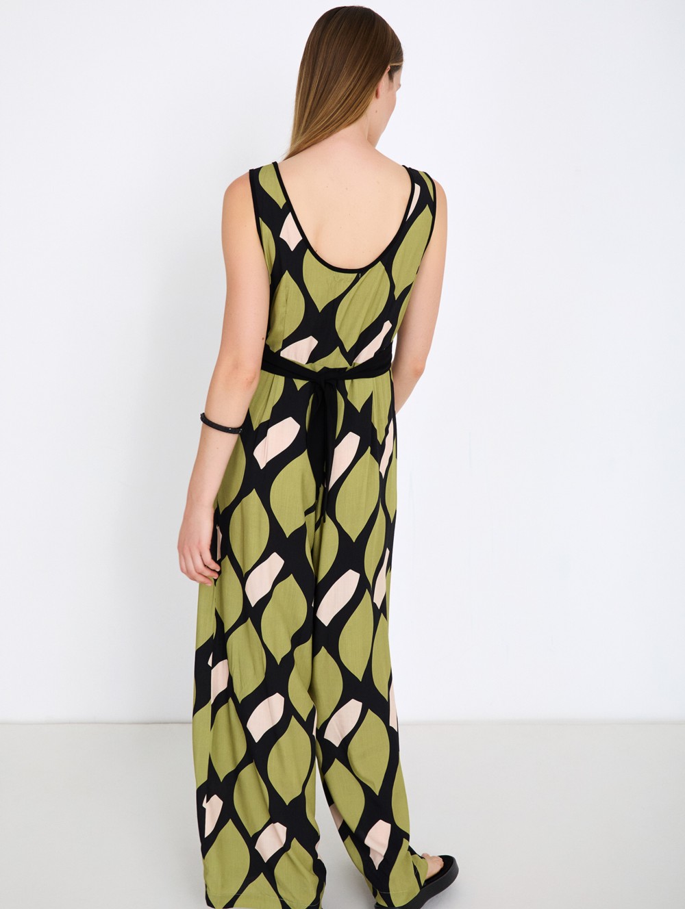 Printed Strappy Jumpsuit