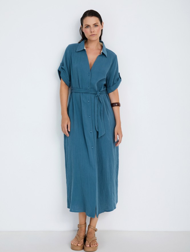 Cotton Crinkled Dress