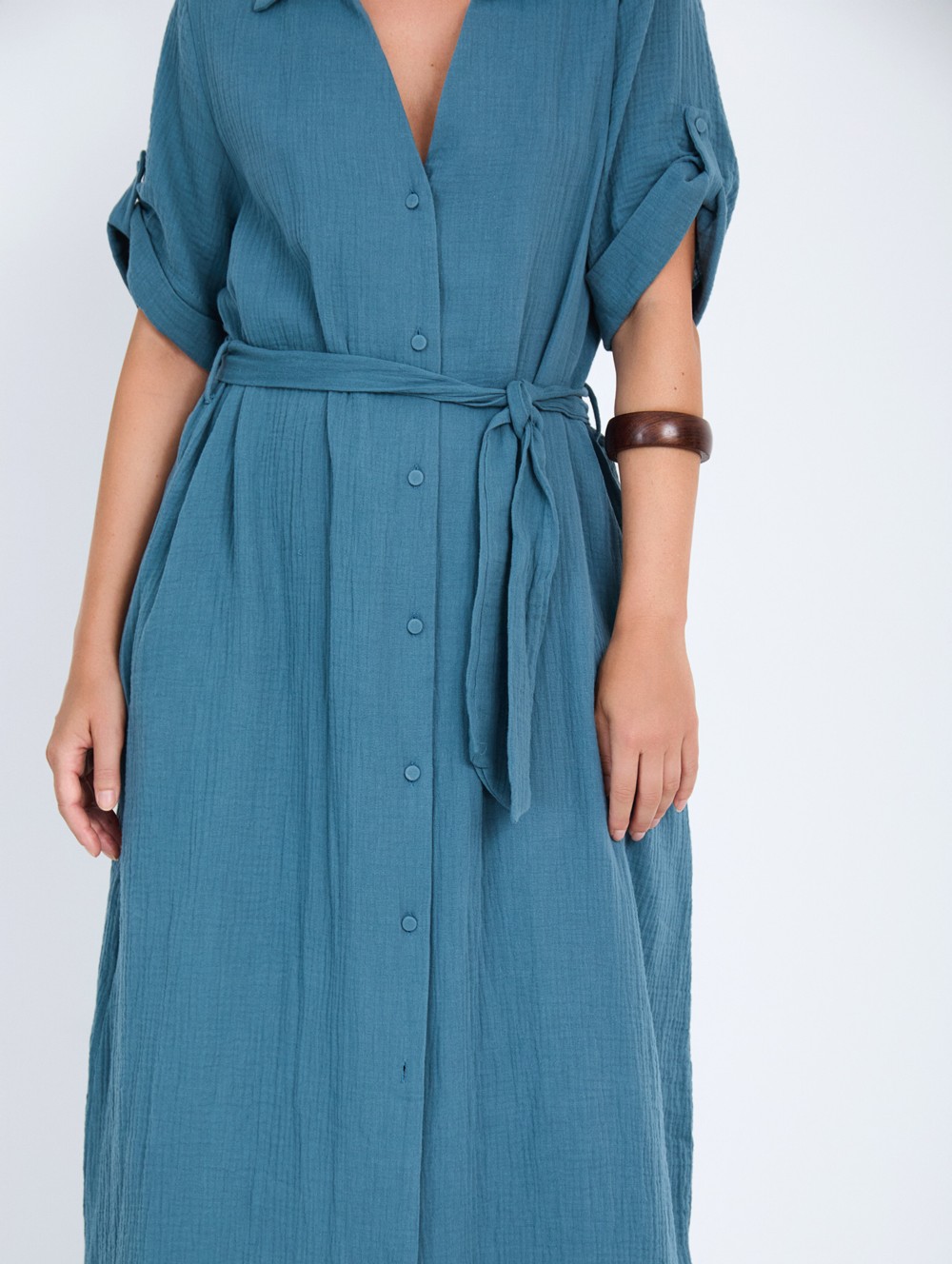 Cotton Crinkled Dress 5