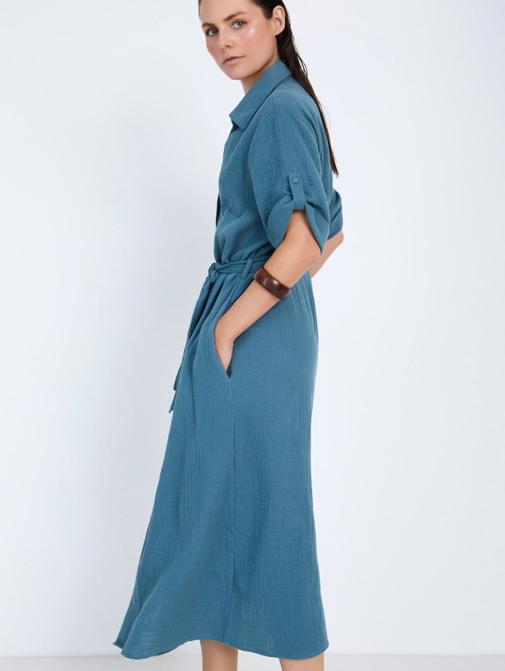 Cotton Crinkled Dress 3