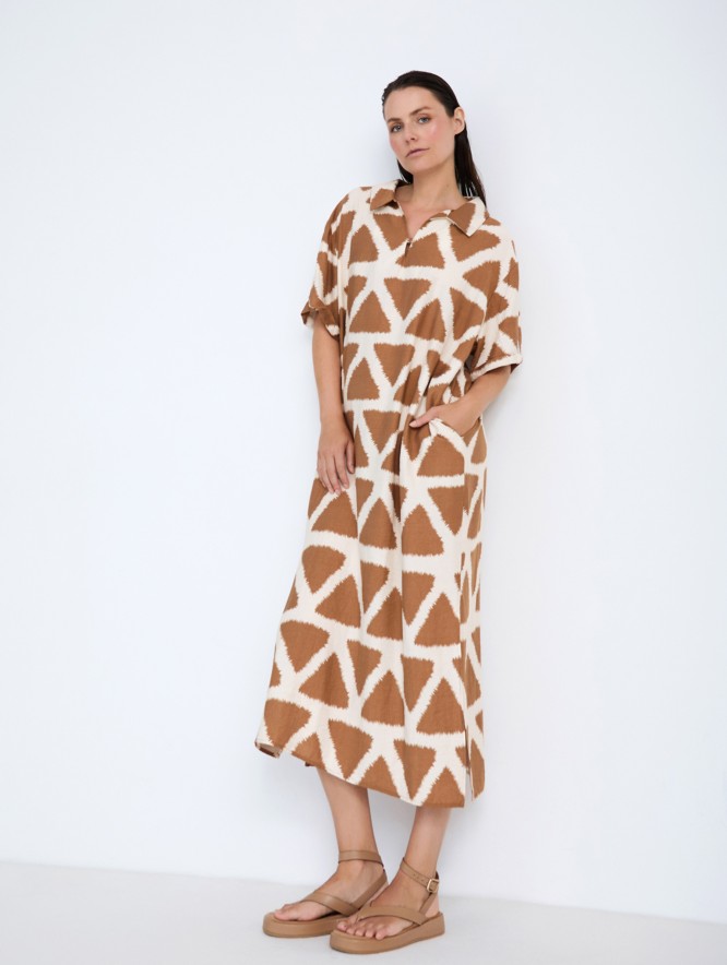 Geometric Print Dress