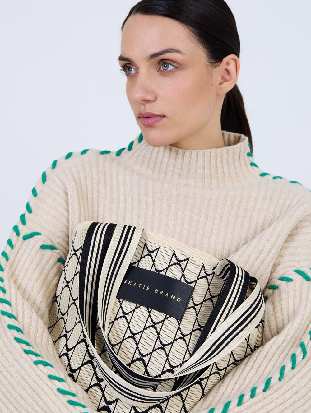 Sac tote en jacquard 1