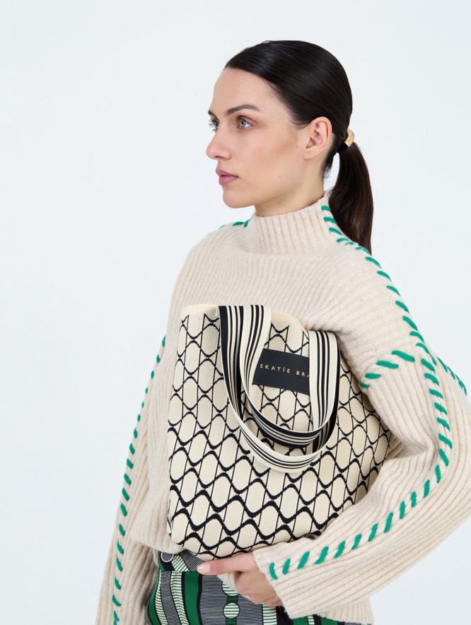 Bolso tote jacquard