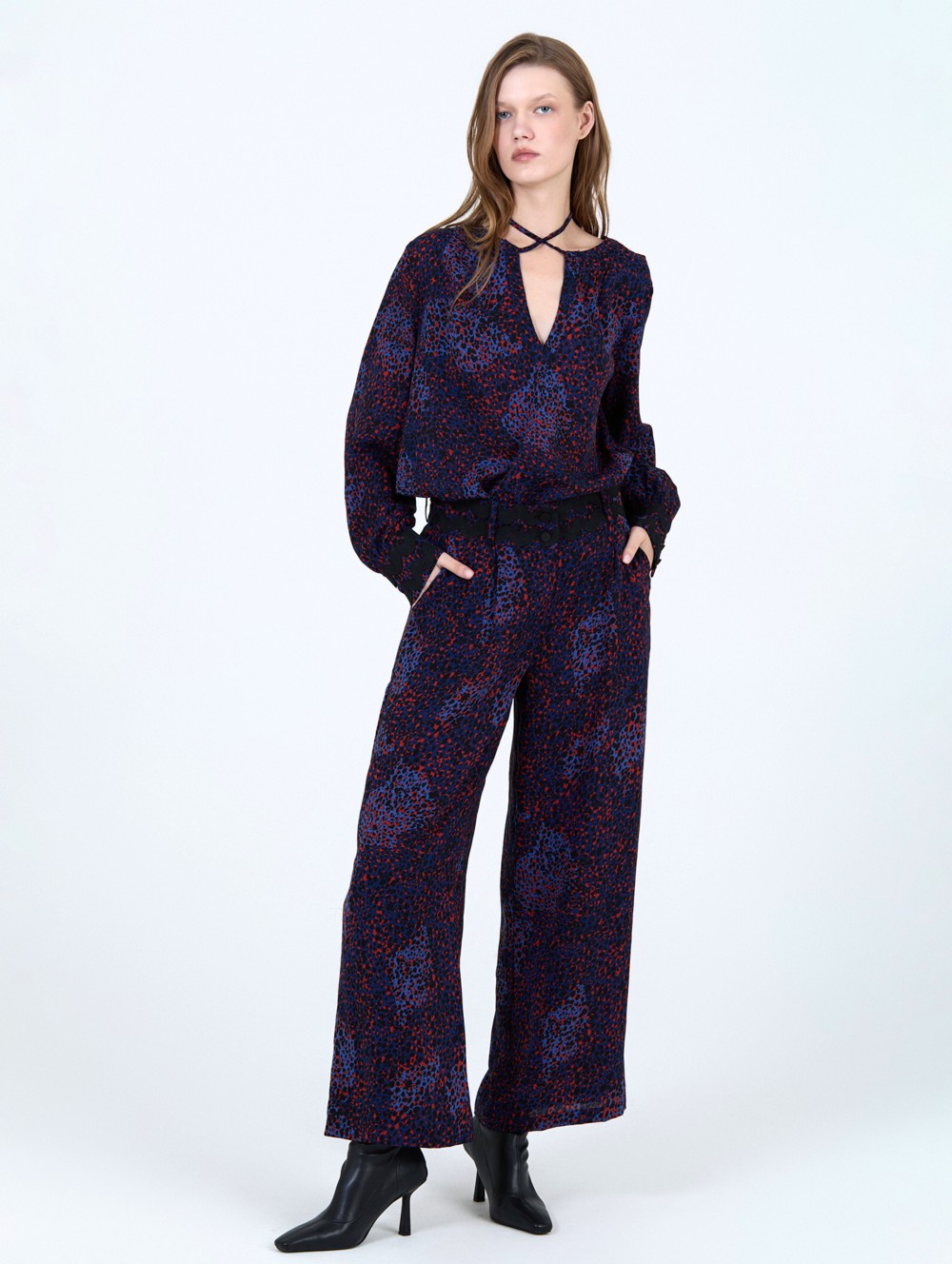 Animal print blouse 3