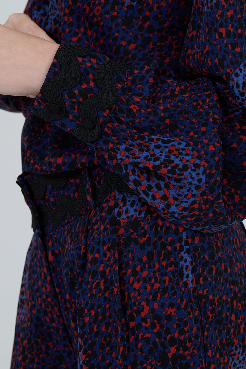 Animal print blouse 2