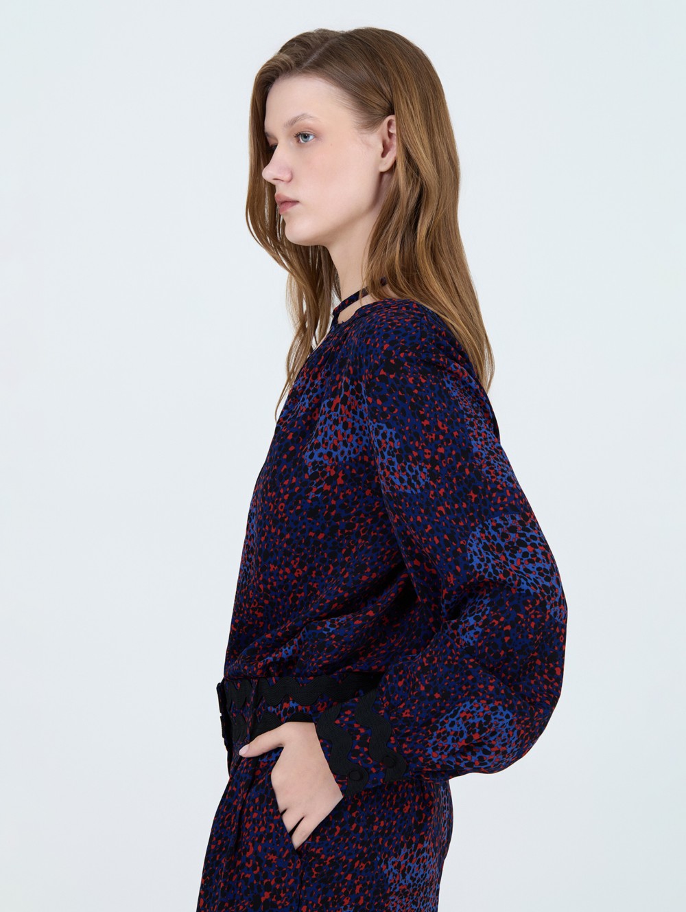 Animal print blouse 4