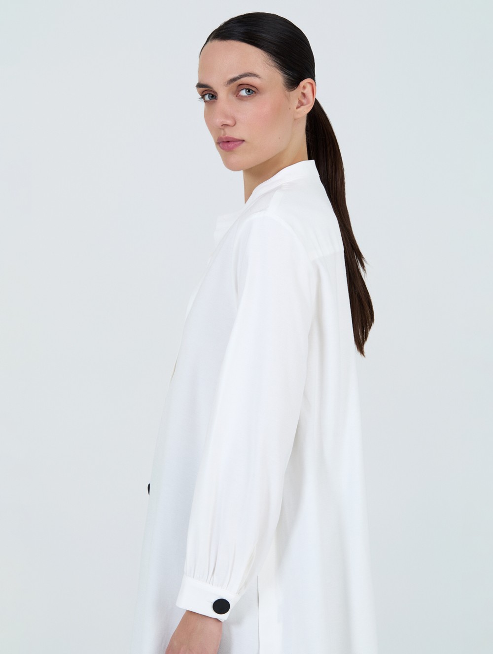 Chemise longue à bouton 5