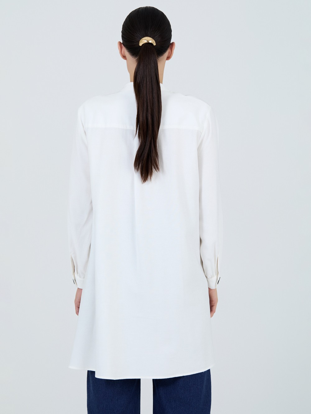 Chemise longue à bouton 4