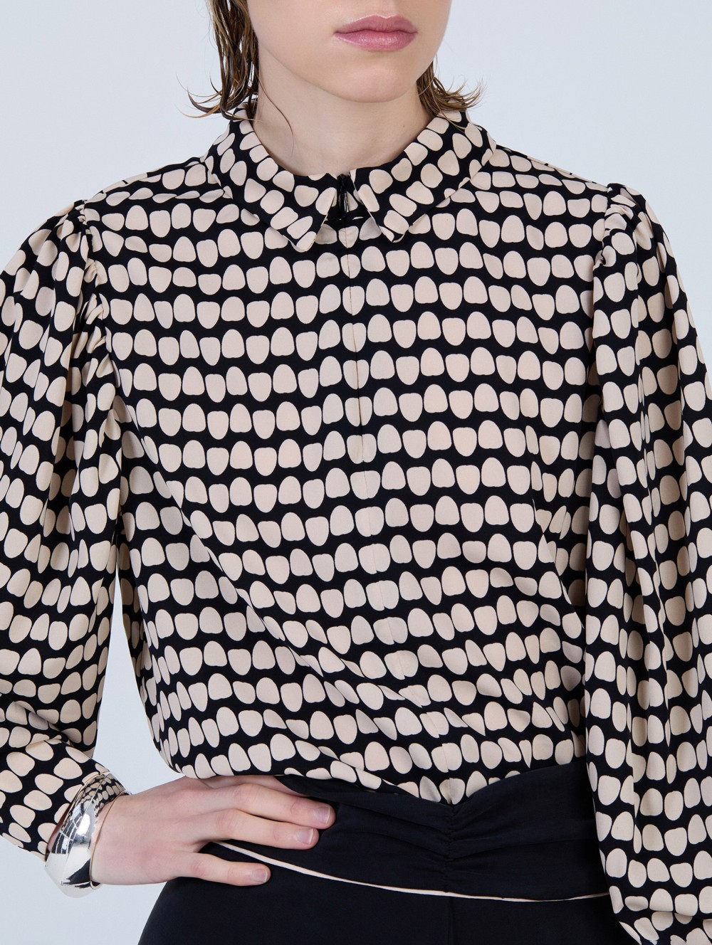 Blouse imprimé pois