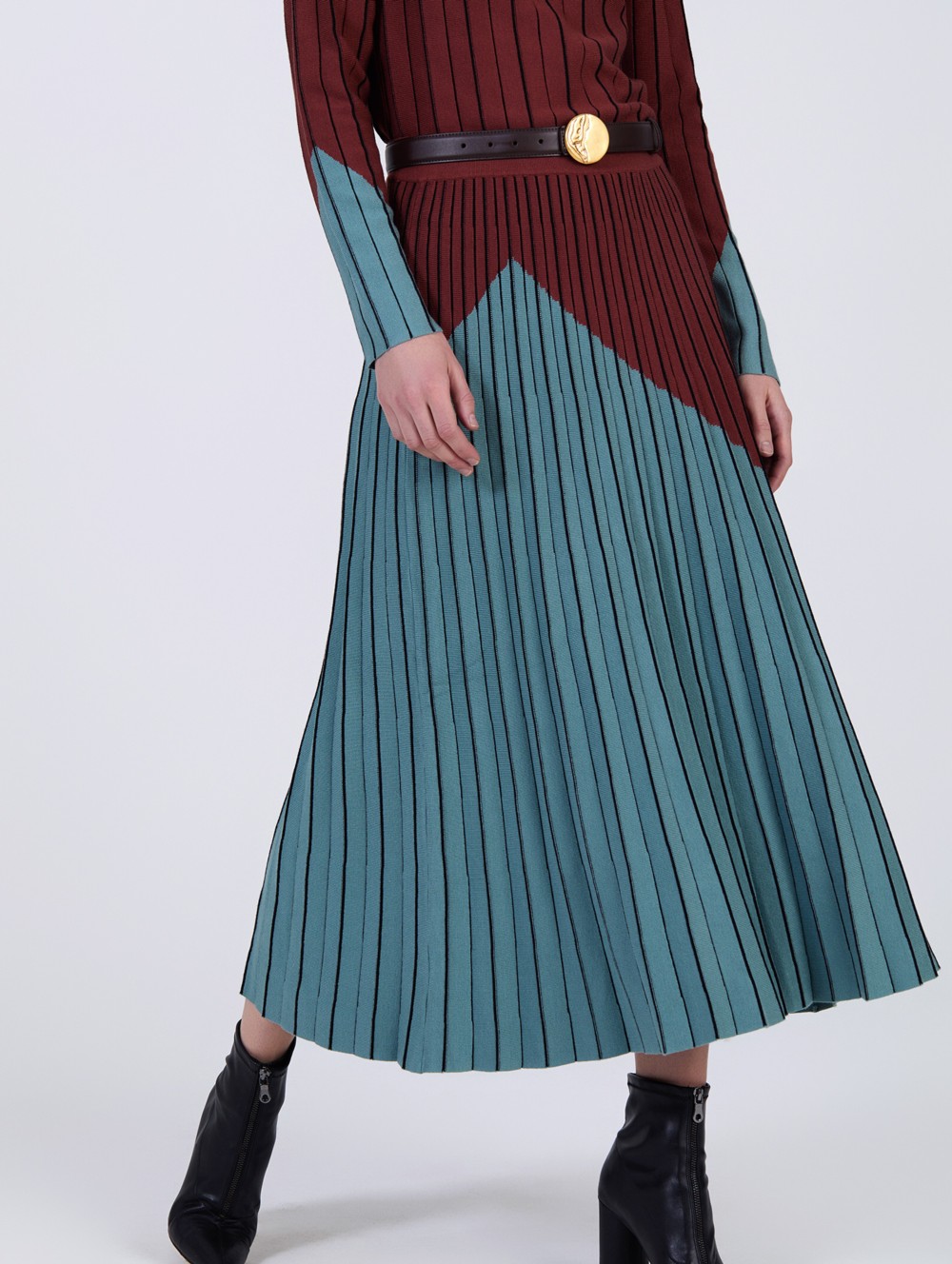 Falda punto bicolor 2