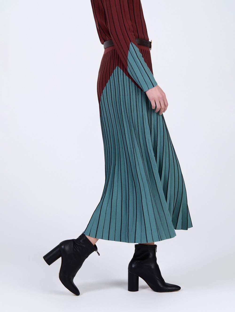 Falda punto bicolor 1