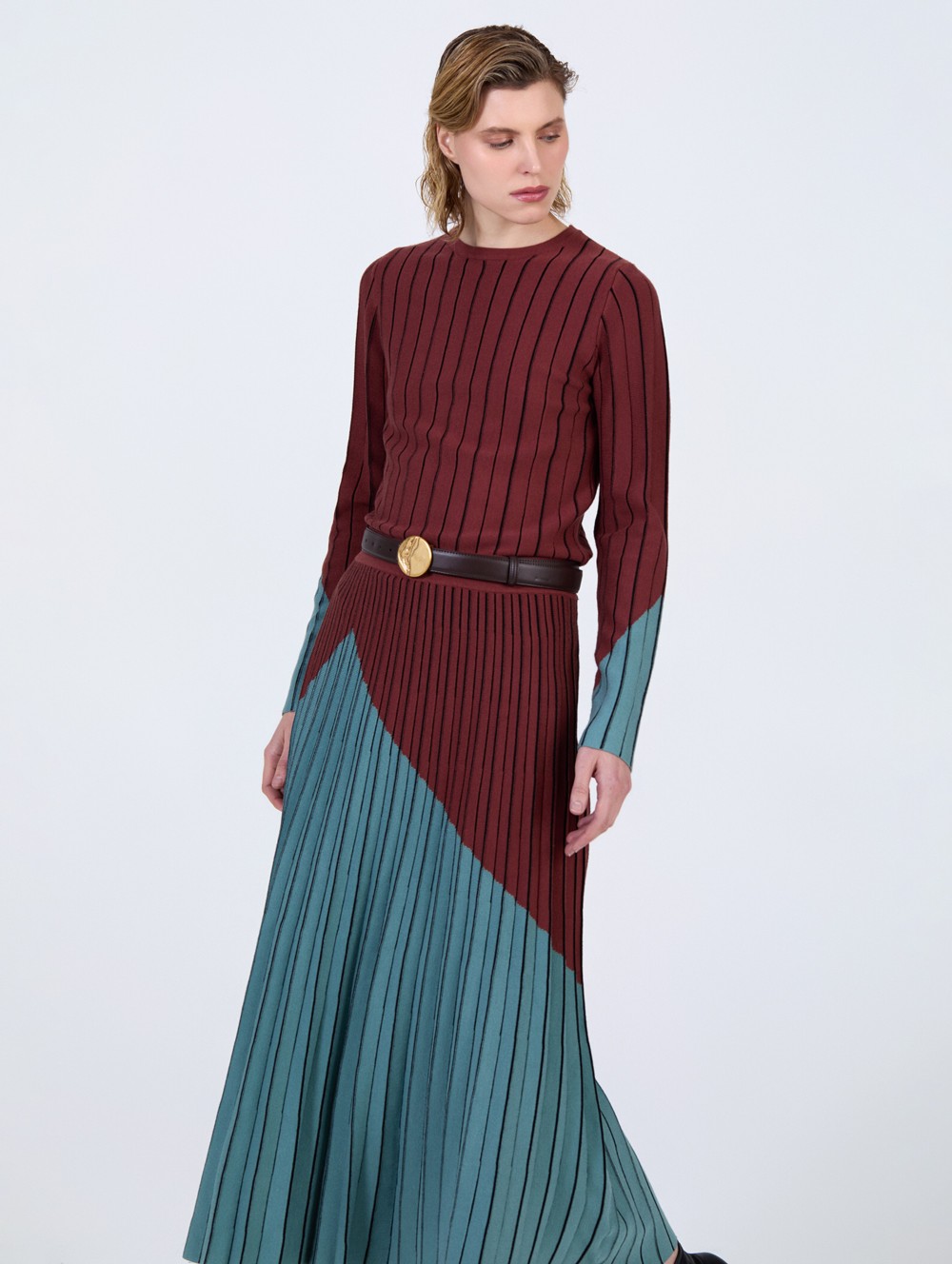 Pull intarsia bicolore 4