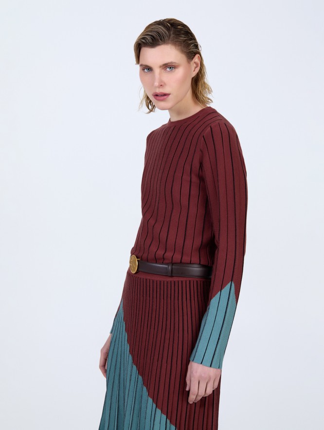 Jersey intarsia bicolor