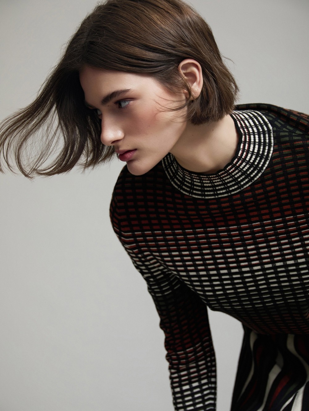 Intarsia knit sweater