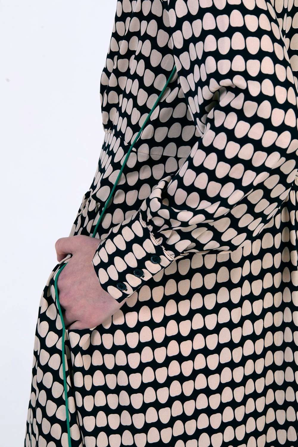 Vestido estampado topos 5