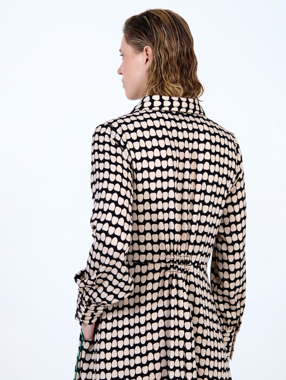 Vestido estampado topos 6