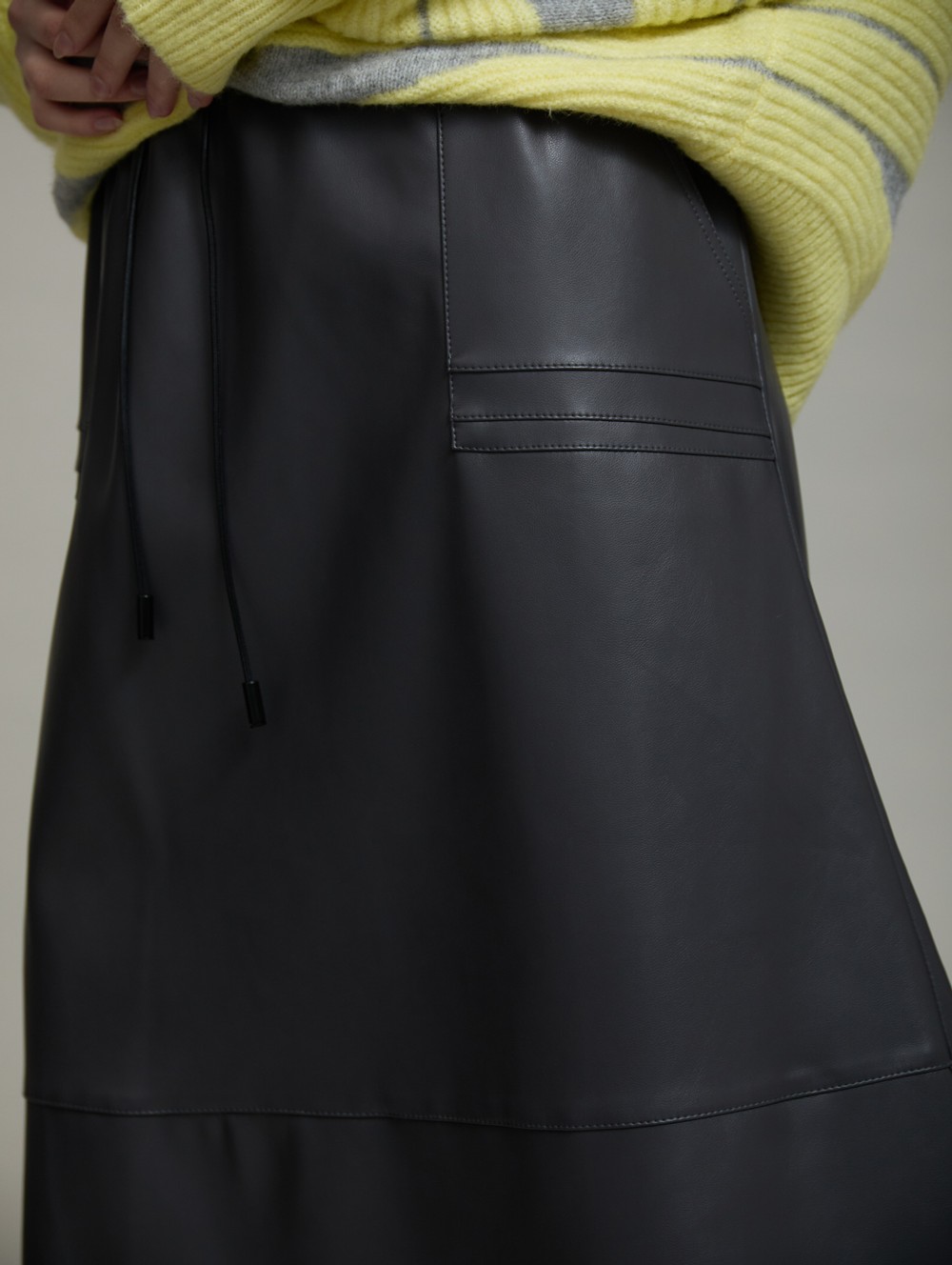 Faux leather skirt