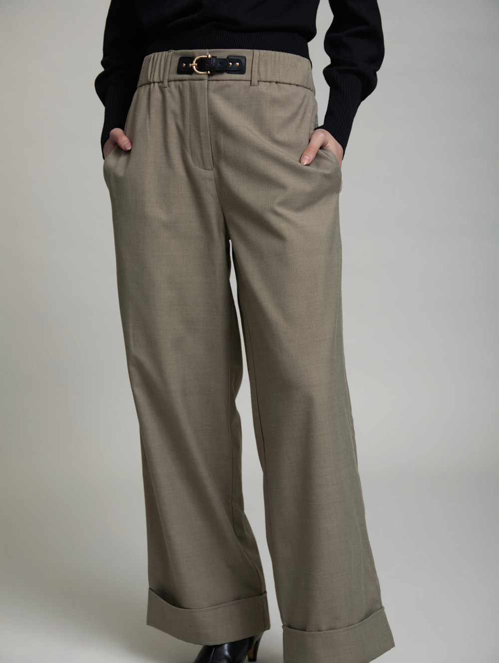 Waist Buckle Trousers