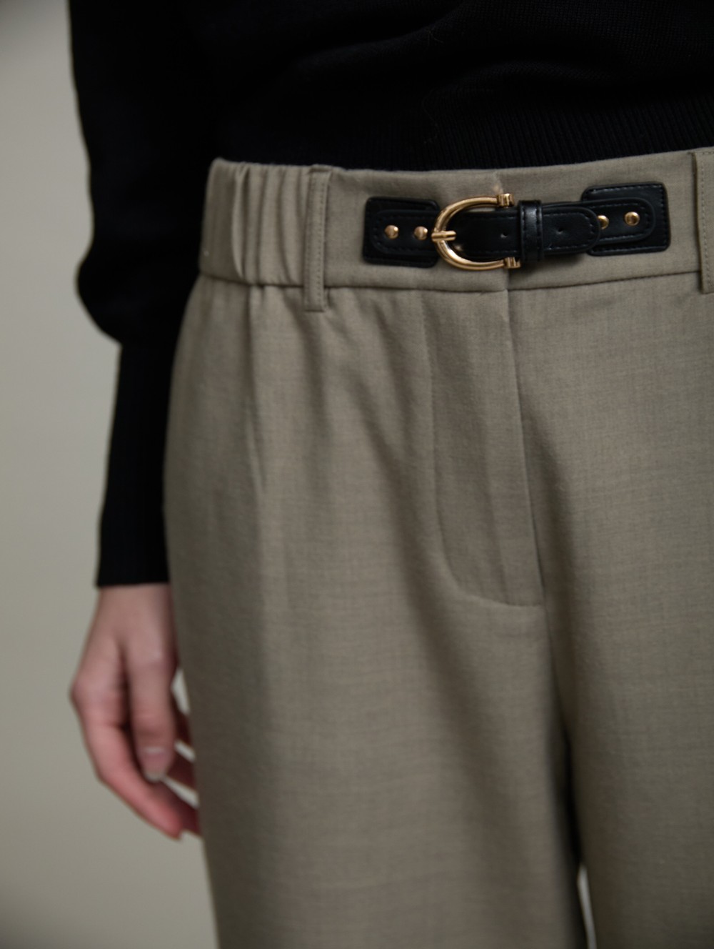 Waist Buckle Trousers