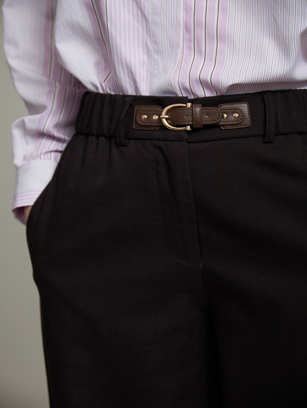 Waist Buckle Trousers