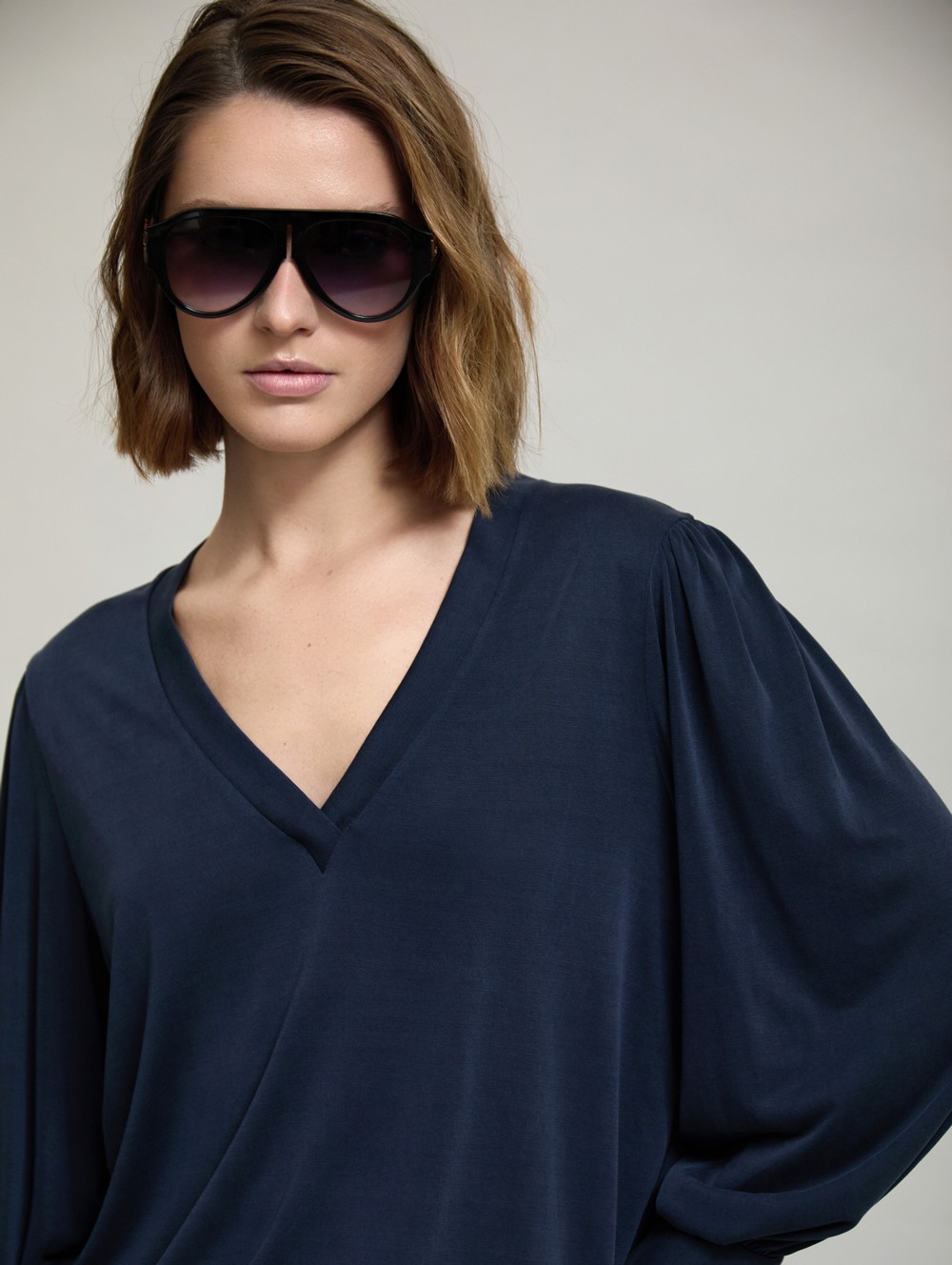 V-Neck modal T-Shirt