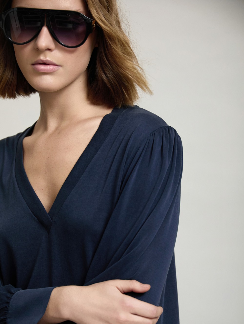 V-Neck modal T-Shirt